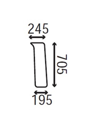 Ανταλλακτικό κρύσταλλο εμπρόσθιο κάτω αριστερό