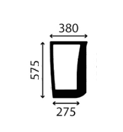 Ανταλλακτικό κρύσταλλο εμπρόσθιο κάτω δεξί