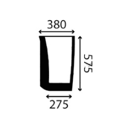 Ανταλλακτικό κρύσταλλο εμπρόσθιο κάτω αριστερό