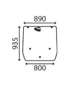 Ανταλλακτικό κρύσταλλο οπίσθιο