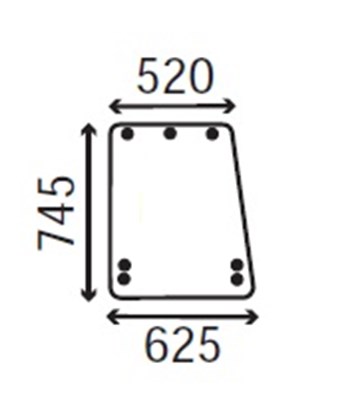 Ανταλλακτικό κρύσταλλο πλαϊνό αριστερό/δεξί