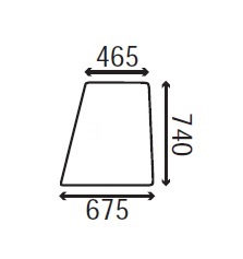 Ανταλλακτικό κρύσταλλο πόρτας αριστερής/δεξιάς άνω