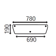 Ανταλλακτικό κρύσταλλο οπίσθιο κάτω