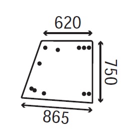 Ανταλλακτικό κρύσταλλο πόρτας αριστερής/δεξιάς άνω