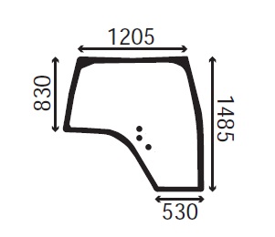 Ανταλλακτικό κρύσταλλο πλαϊνό δεξί 