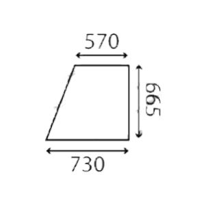 Ανταλλακτικό κρύσταλλο πόρτας αριστερής/δεξιάς άνω
