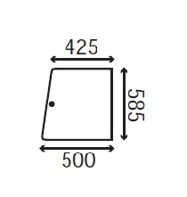 Ανταλλακτικό κρύσταλλο πόρτας αριστερής/δεξιάς άνω