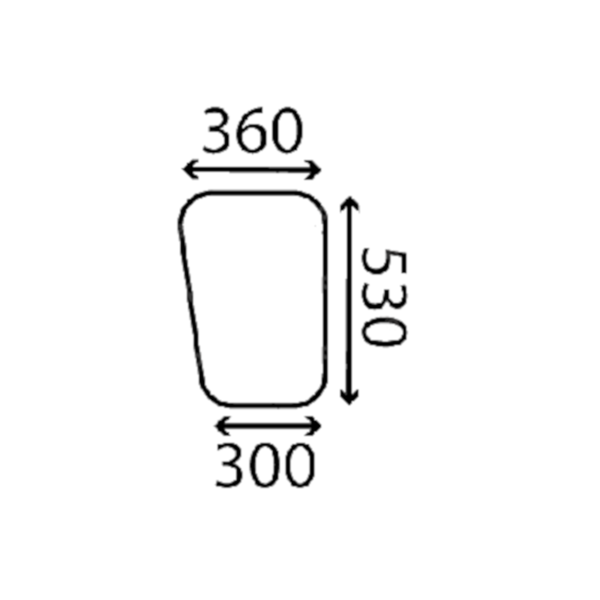 Ανταλλακτικό κρύσταλλο πλαϊνό αριστερό/δεξί 