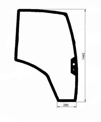 Ανταλλακτικό κρύσταλλο πόρτας δεξιάς