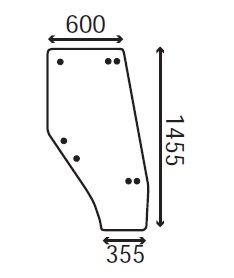 Ανταλλακτικό κρύσταλλο δεξιάς πόρτας