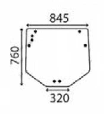 Ανταλλακτικό κρύσταλλο οπίσθιο