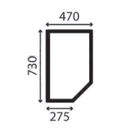 Ανταλλακτικό κρύσταλλο πλαϊνό αριστερό