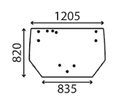 Ανταλλακτικό κρύσταλλο οπίσθιο