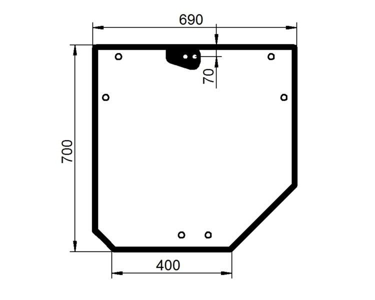 Ανταλλακτικό κρύσταλλο οπίσθιο