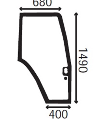 Ανταλλακτικό κρύσταλλο δεξιάς πόρτας