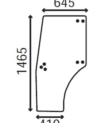 Ανταλλακτικό κρύσταλλο αριστερής πόρτας